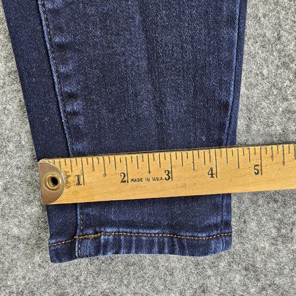 Uniqlo Heattech Jeans Womens Size 23 x 31 (measures 23 x 29) Skinny Dark Rinse - Picture 15 of 15